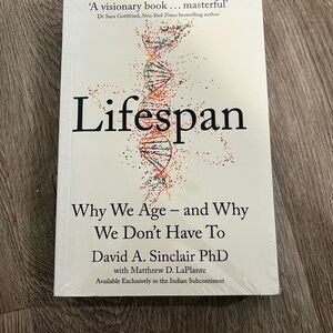 NWT Lifespan Book by David A. Sinclair PhD